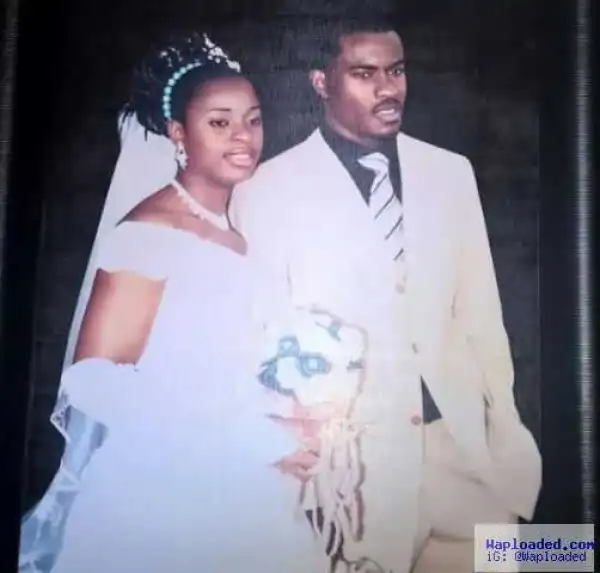Major throwback wedding photo of Vincent & Promise Enyeama